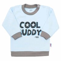 NEW BABY tričko s dlouhým rukávem WITH LOVE modrá vel. 74