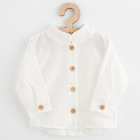 NEW BABY mušelínová košile Soft dress béžová vel. 68