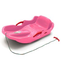 BABY MIX plastové boby s opěradlem a brzdami SPEED BOB růžová BABY MIX plastové boby s opěradlem a brzdami SPEED BOB růžová