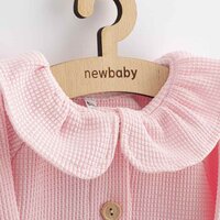 NEW BABY kabátek na knoflíky Luxury clothing Laura růžová vel. 68