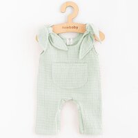 NEW BABY mušelínové lacláčky Comfort clothes zelená vel. 62