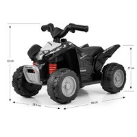 MILLY MALLY elektrická čtyřkolka Honda ATV černá