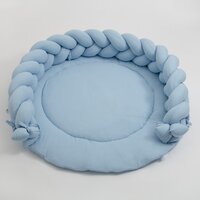 NEW BABY mušelínová dětská hrací deka modrá