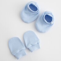 NEW BABY capáčky a rukavičky Casually dressed modrá vel. 56/62