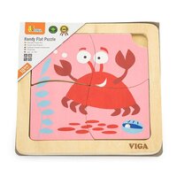 VIGA dřevěné puzzle pro nejmenší Krab