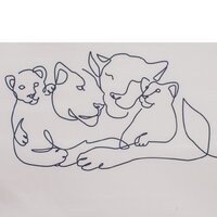 NEW BABY dětská rozkládací pohovka Lion bílá