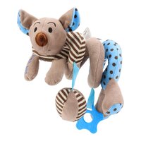 BABY MIX hračka na postýlku Spirála Myška modrá