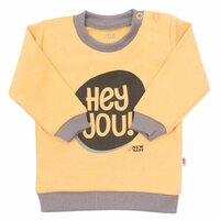 NEW BABY tričko s dlouhým rukávem WITH LOVE žlutá vel. 74