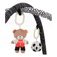 BABY MIX hrací deka FOOTBALL černá