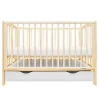 NEW BABY dětská postýlka se stahovací bočnicí a šuplíkem LILLY hnědá