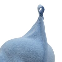 NEW BABY dětská froté osuška s kapucí Comfortably 100x100 cm modrá