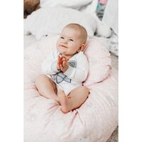 NEW BABY body s dlouhým rukávem Honey Bear s 3D aplikací bílá vel. 56