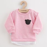 NEW BABY tričko a tepláčky Brave Bear ABS růžová vel. 80