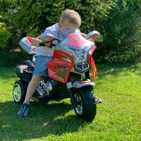 BABY MIX dětská elektrická motorka RACER bílá