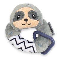 NEW BABY dětské plyšové chrastítko Sloth šedá