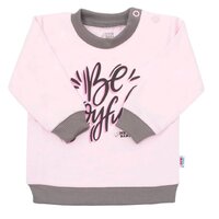 NEW BABY tričko s dlouhým rukávem WITH LOVE růžová vel. 68