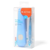 BABY ONO lžička s přísavkou modrá