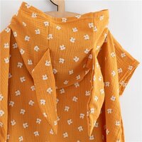 NEW BABY dětské mušelínové pončo Feeling animal 80 cm oranžová