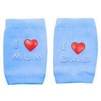 NEW BABY nákoleníky s ABS I Love Mum and Dad modrá