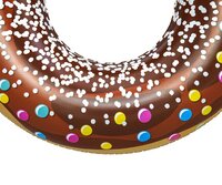 BESTWAY dětský velký nafukovací kruh DONUT 107 cm hnědá