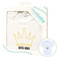 NEW BABY body s dlouhým rukávem Dieťa roka 2023 bílá vel. 56