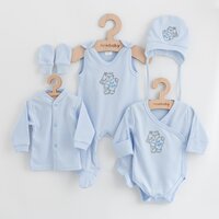 NEW BABY soupravička do porodnice Classic modrá vel. 56