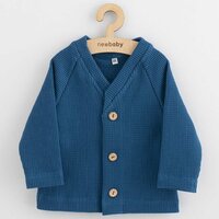 NEW BABY kabátek na knoflíky Luxury clothing Oliver modrá vel. 92