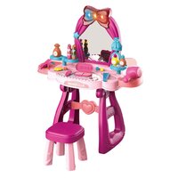 BABY MIX dětský toaletní stolek s hudbou a židličkou