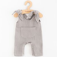NEW BABY mušelínové lacláčky COMFORT CLOTHES šedá vel. 56