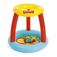 FISHER PRICE dětské nafukovací hrací centrum s otvory pro míčky červená