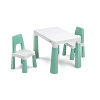 TOYZ dětský set stoleček a dvě křesílky MONTI zelená