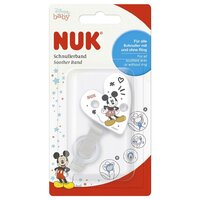 NUK stužka na šidítko Disney MICKEY bílá