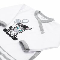 NEW BABY overal ZEBRA EXCLUSIVE bílá vel. 80