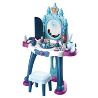 BABY MIX dětský toaletní stolek ledový svět se světlem, hudbou a židličkou
