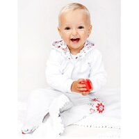 NEW BABY semišková mikinka s kapucí červená vel. 68