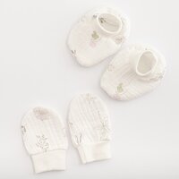 NEW BABY capáčky a rukavičky Zoe bílá vel. uni
