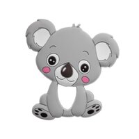 AKUKU dětské silikonové kousátko Koala šedá