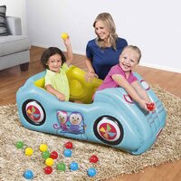 FISHER PRICE dětské nafukovací autíčko s míčky 119x79x51 cm modrá