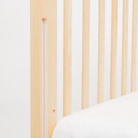 NEW BABY dětská postýlka se stahovací bočnicí a šuplíkem LILLY hnědá