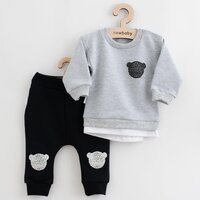 NEW BABY tričko a tepláčky Brave Bear ABS šedá vel. 80