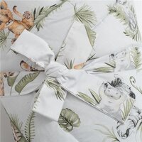 NEW BABY zavinovačka s kokosovou výztuží a mašlí Jungle zelená