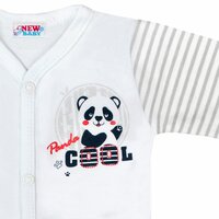 NEW BABY body celorozepínací PANDA vel. 62