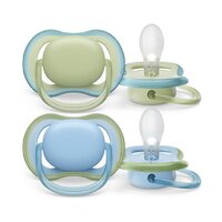 AVENT 2 ks šidítko Ultra air Neutral  0-6 m modrá