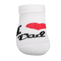NEW BABY ponožky I Love Mum and Dad bílá vel. 62