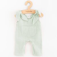 NEW BABY mušelínové lacláčky Comfort clothes zelená vel. 86
