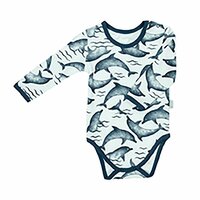 NICOL body s dlouhým rukávem DOLPHIN modrá vel. 80 NICOL body s dlouhým rukávem DOLPHIN modrá vel. 80