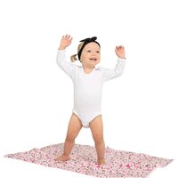NEW BABY dětská deka z minky MEDVÍDCI 80x102 cm růžová