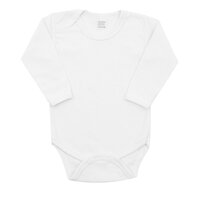 NEW BABY body s dlouhým rukávem bílá vel. 50