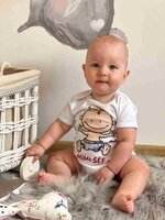 NEW BABY body s krátkým rukávem MIMI ŠÉF bílá vel. 80