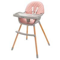 BABY MIX jídelní židlička FREJA růžová